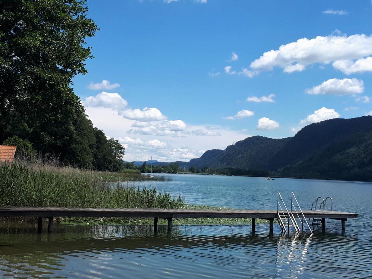 Anna Seeblick Appartement, Haus Haensel&Gretel Am Ossiachersee Mit Direktem Seezugang, Hallenbad Bodensdorf Luaran gambar