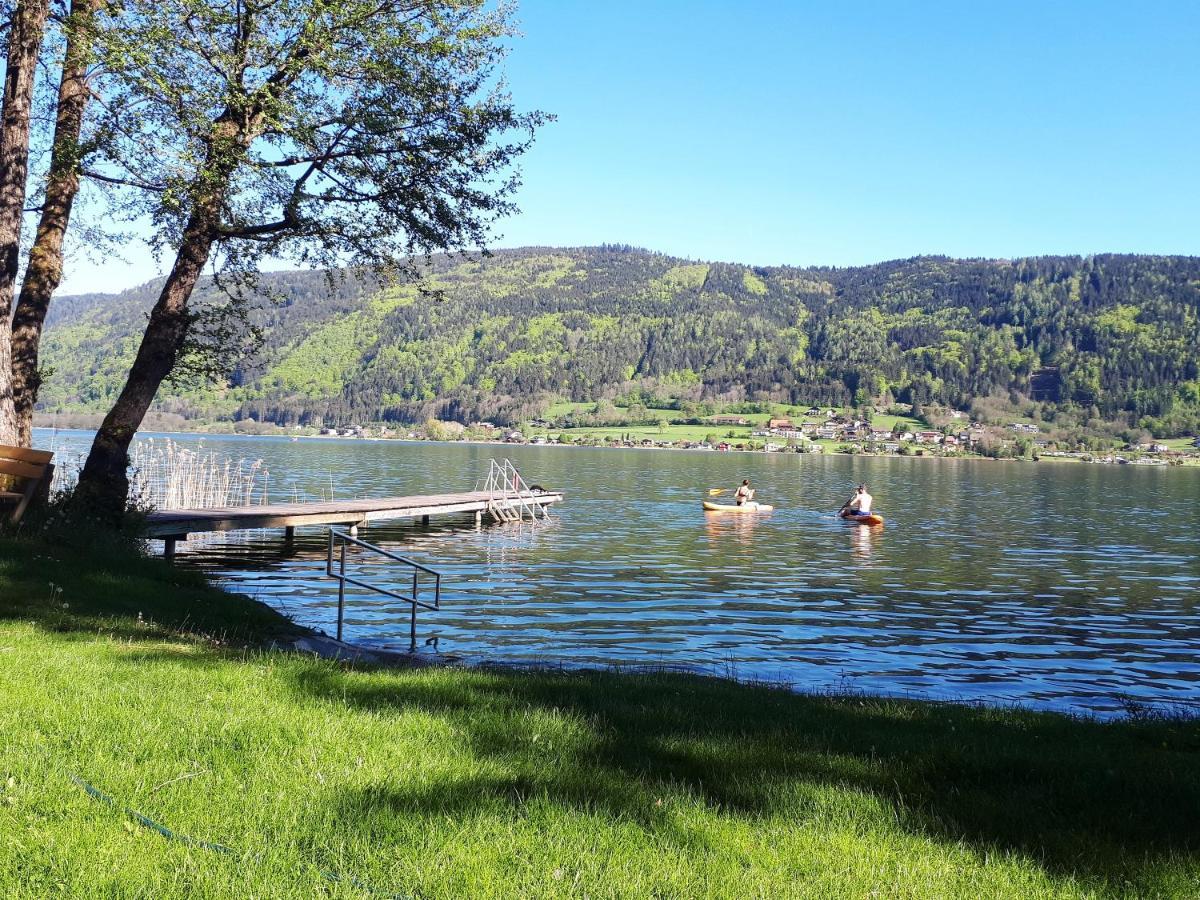 Anna Seeblick Appartement, Haus Haensel&Gretel Am Ossiachersee Mit Direktem Seezugang, Hallenbad Bodensdorf Luaran gambar